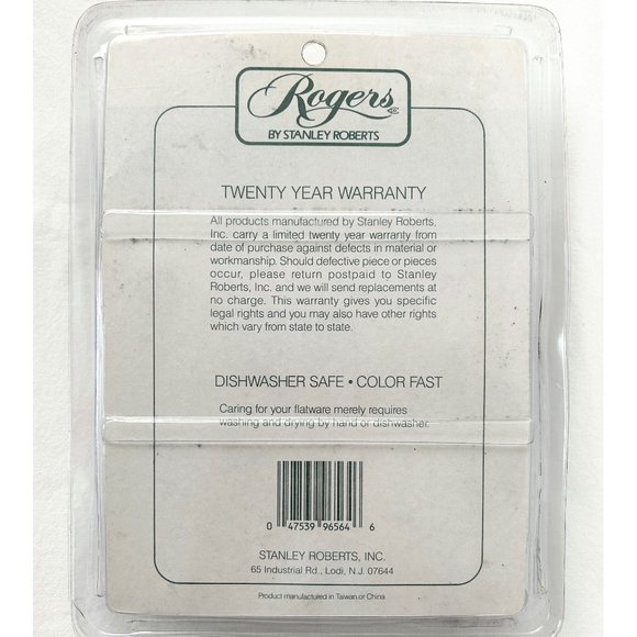 NEW Rogers Co Stanley Roberts Flatware Set JUBILATION Blue Handles 12 Pc Service - Picture 2 of 2